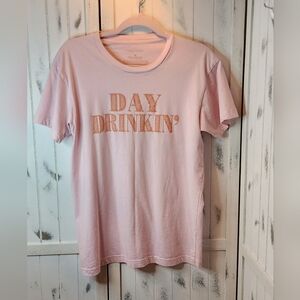 Maurices Pink Graphic Tee with 'Day Drinkin' Print